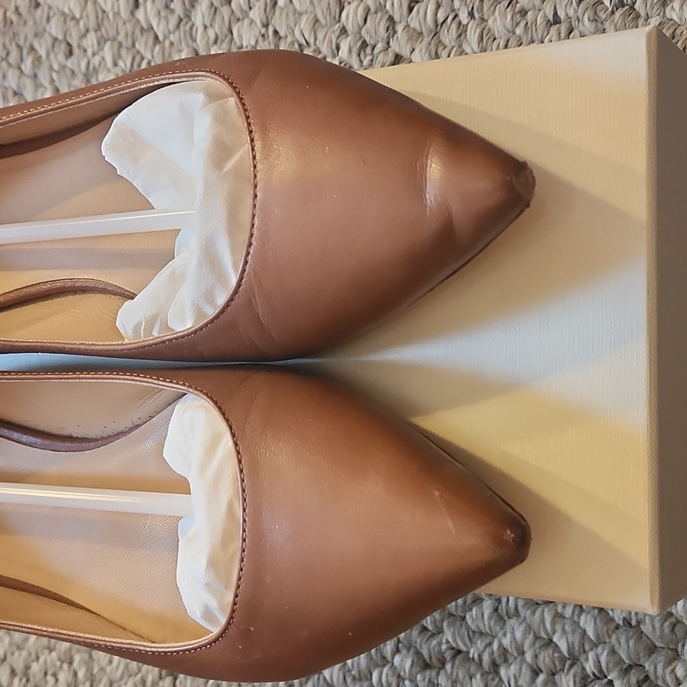 M.GEMI Fortuna Leather Flats Sz 38 - Picture 4 of 10
